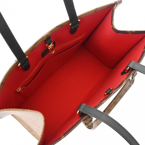 Louis Vuitton Go Handbag MM Monogram the Brown Reverse On - Picture 10 of 11